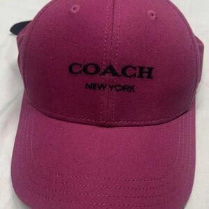 Coach Women's Purple and Pink Hat